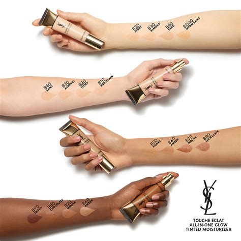 ysl all in one glow foundation|ysl touche eclat colour chart.